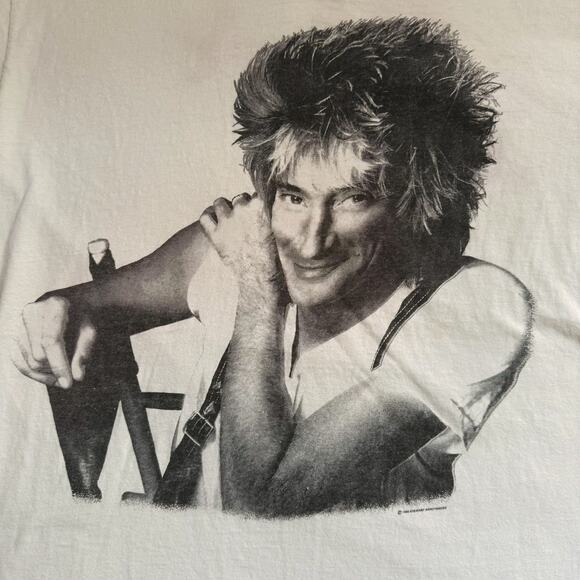 VTG 80s Rod Stewart “Out Of Order” Tour 1988 Concert Single Stitch Band T-Shirt - Picture 3 of 7